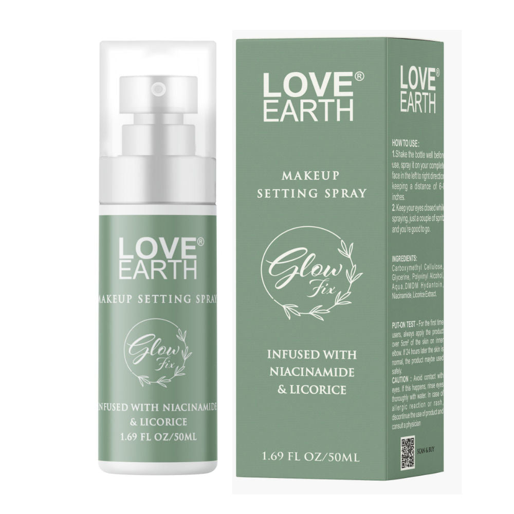 Love Earth Makeup Setting Spray Glow Fix (50ml)