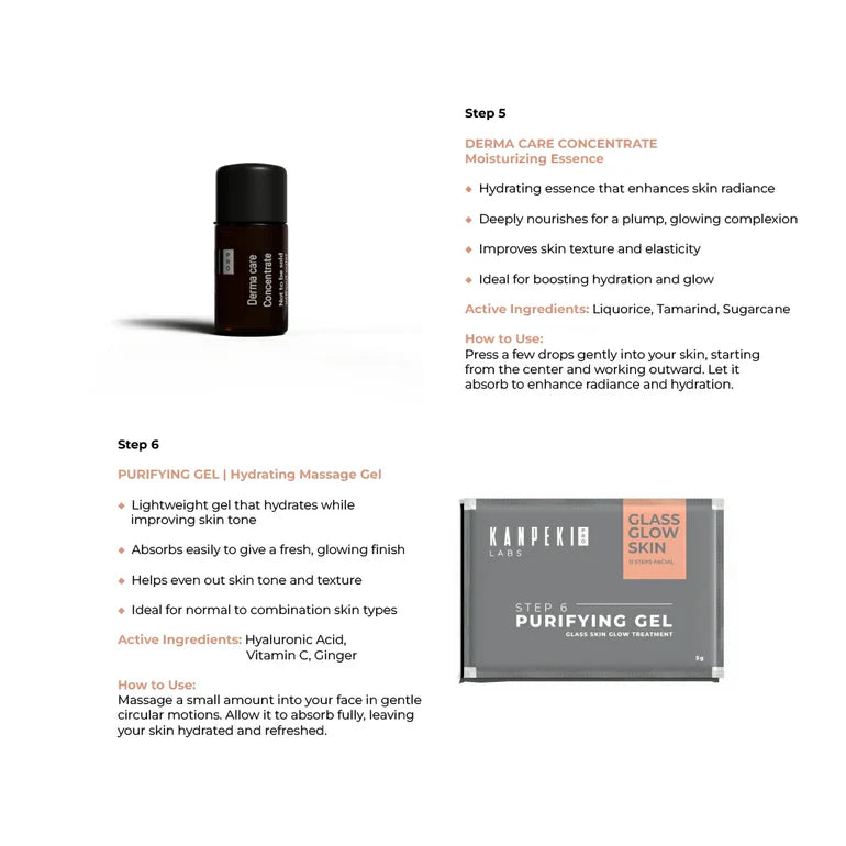 Kanpeki - Glass Glow Skin 11 Steps Facial (Brightening Hydrating Nourishing)