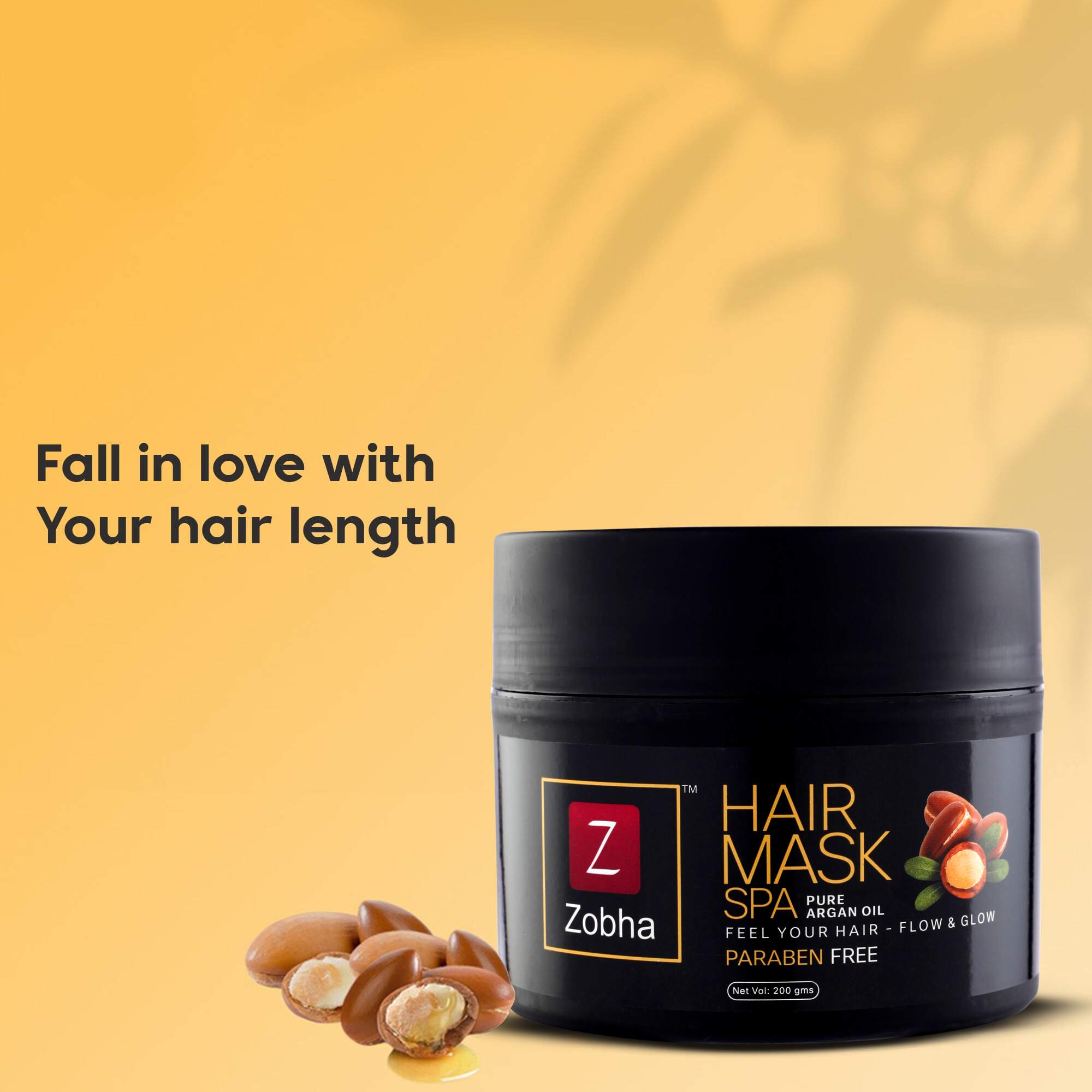 ZOBHA - HAIR MASK SPA CREAM WITH PURE ARGAN OIL (200g)