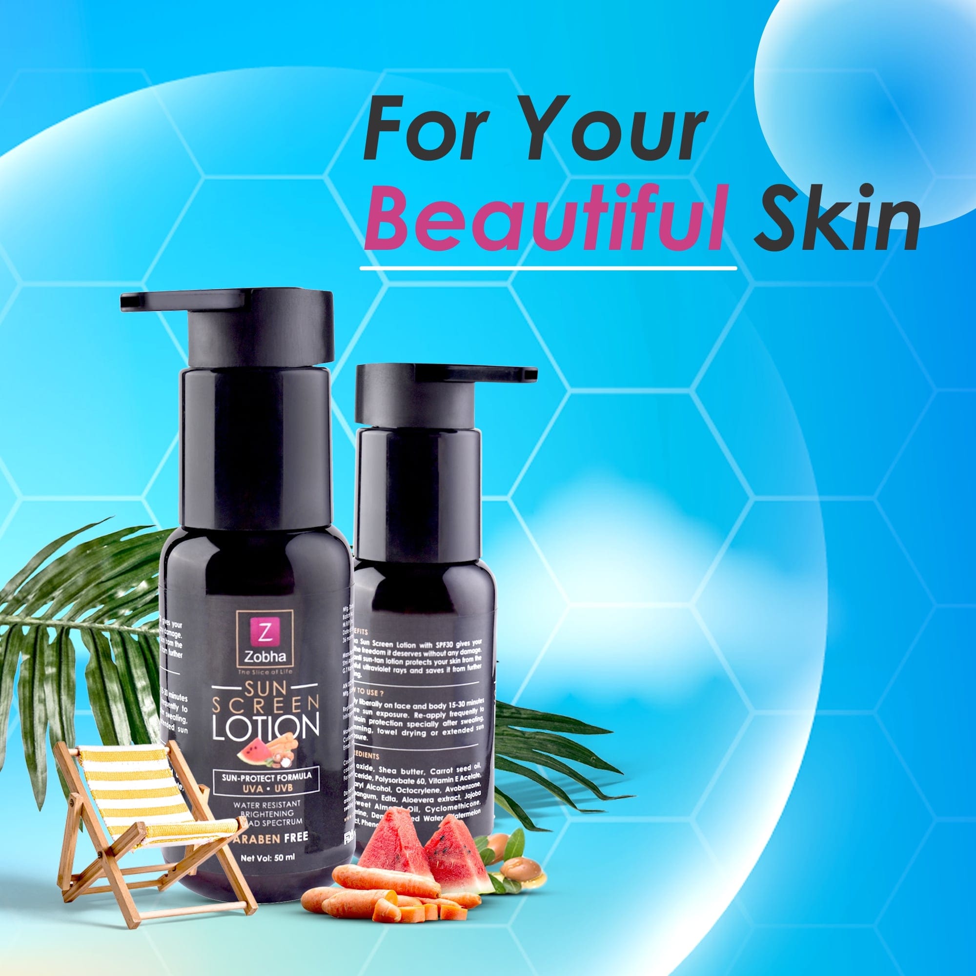 Zobha - SUN SCREEN LOTION (50ml)