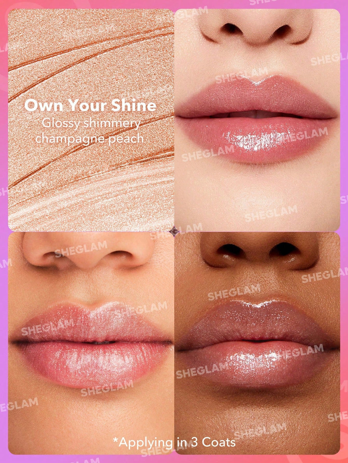SHEGLAM MIRROR KISS HIGH-SHINE LIPSTICK-OWN YOUR SHINE