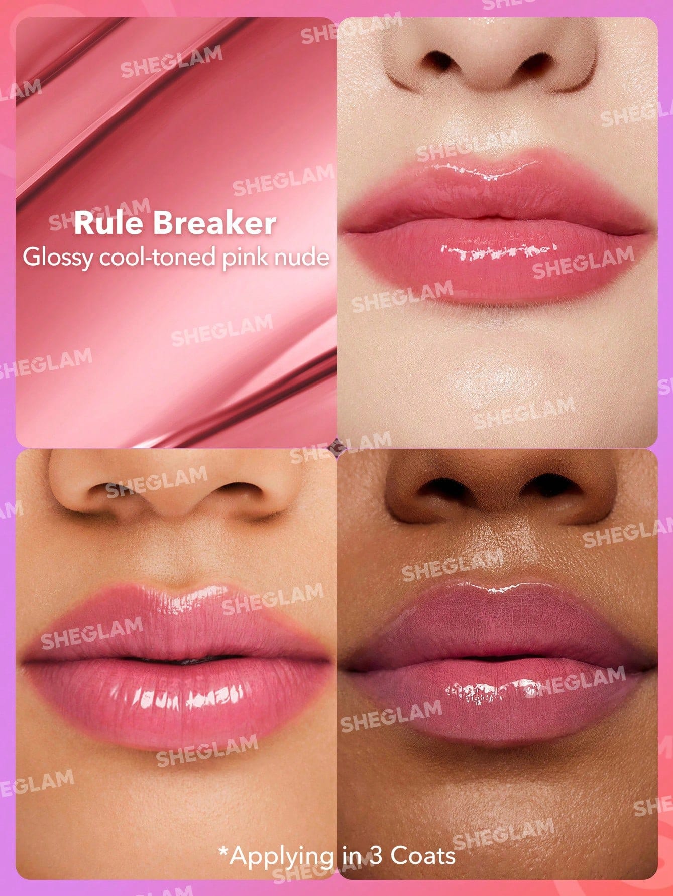 Sheglam - Mirror Kiss High-Shine Lipstick 2.9g
