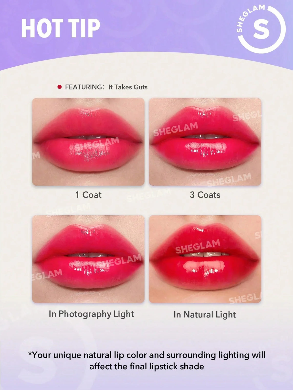 SHEGLAM MIRROR KISS HIGH-SHINE LIPSTICK-OWN YOUR SHINE