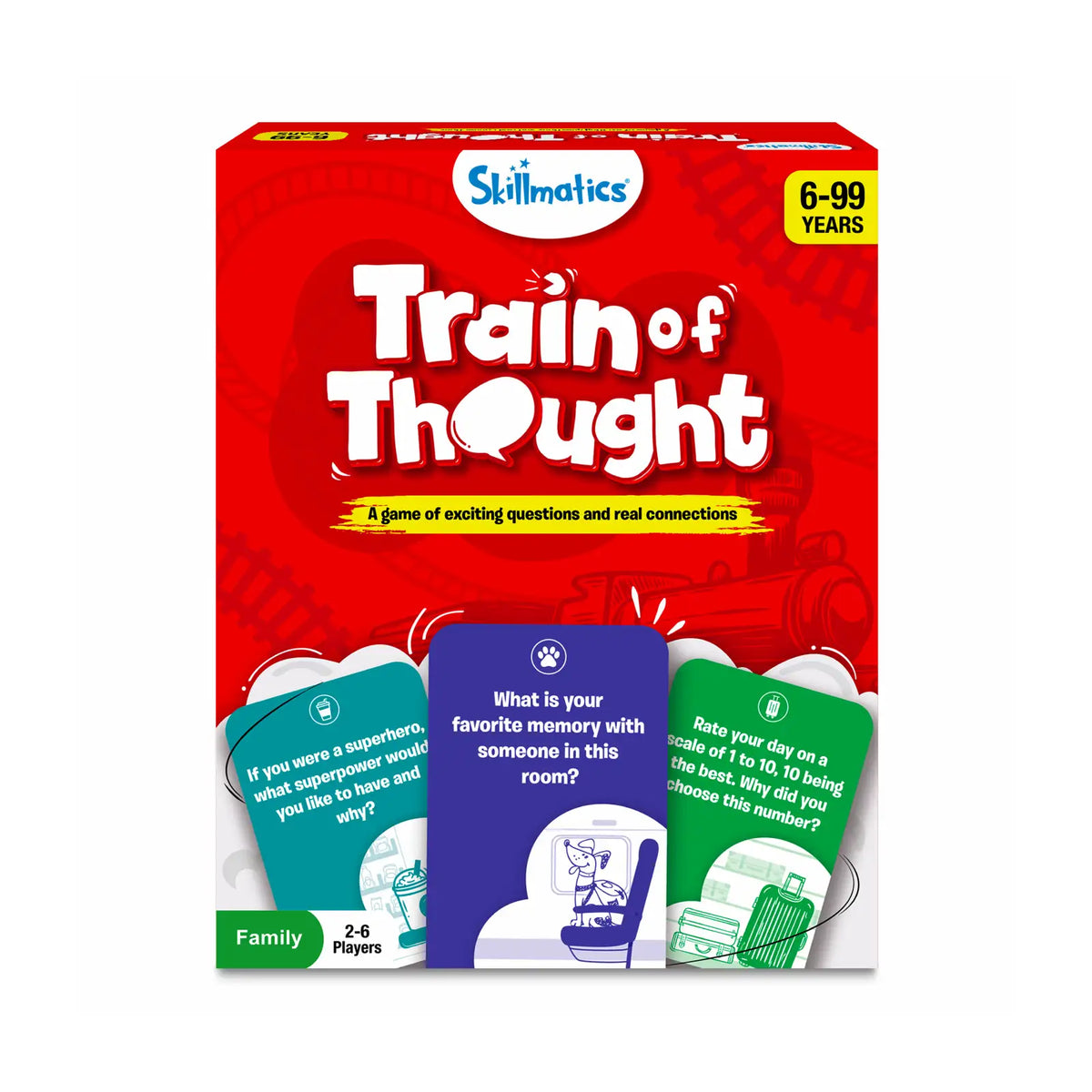 Skillmatics Train of Thought | Conversation Starters (ages 6+)
