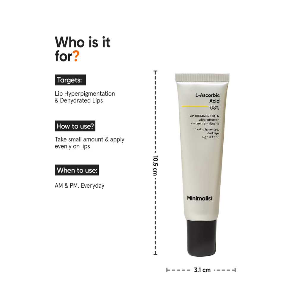 Minimalist 8% L-Ascorbic Acid Lip Treatment Balm 12g