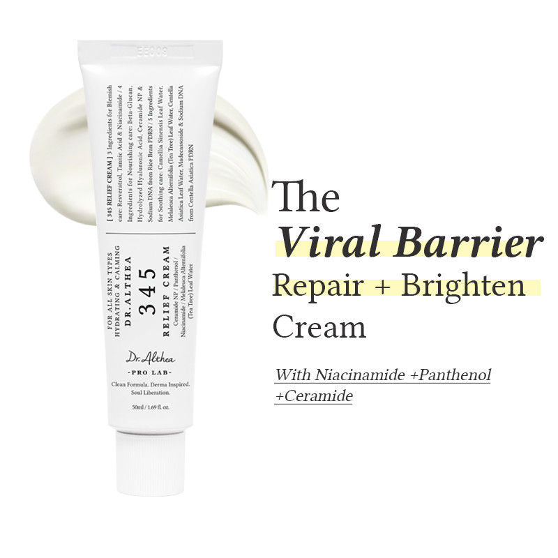 Dr.Althea 345 Relief Cream: Soothing & Barrier Repair Cream with power of Niacinamide & Panthenol (50ml)