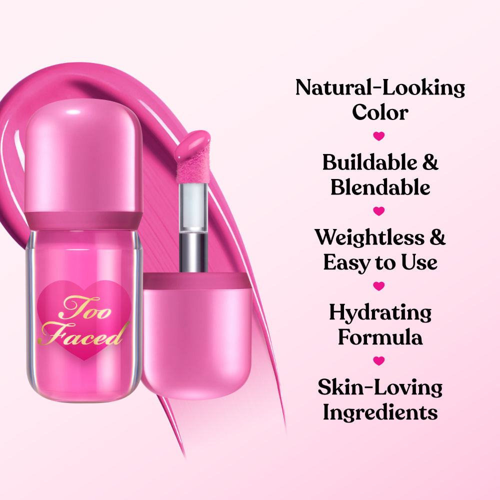 Too Faced Love Flush Glowing Orange Liquid Blush - First Love (6ml)