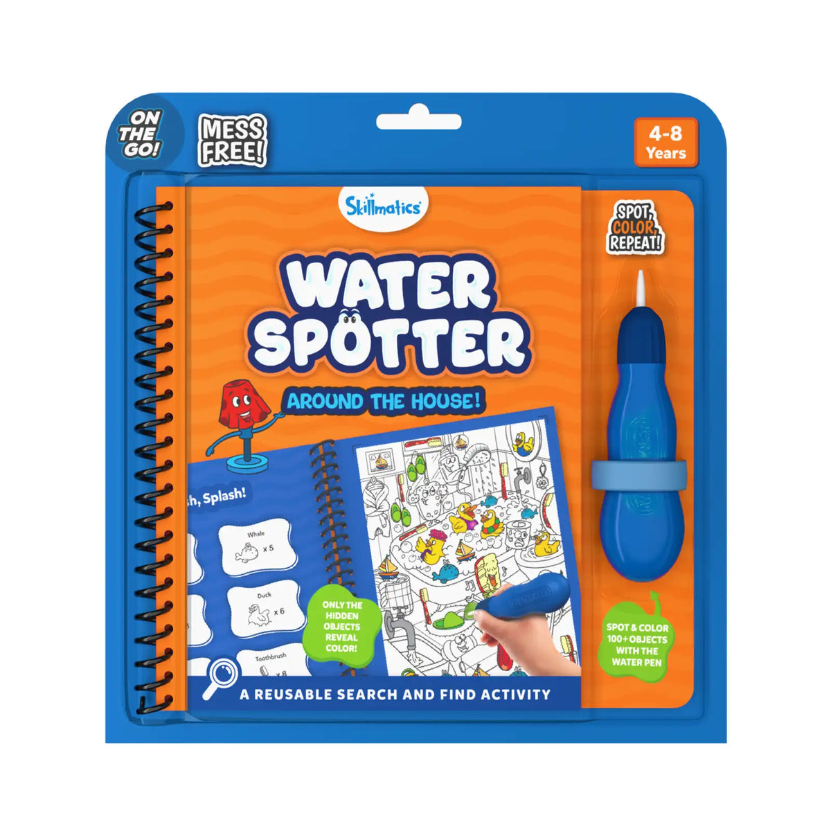 Skillmatics Water Spotter: Around The House | Reusable Search & Find Book (ages 4-8)