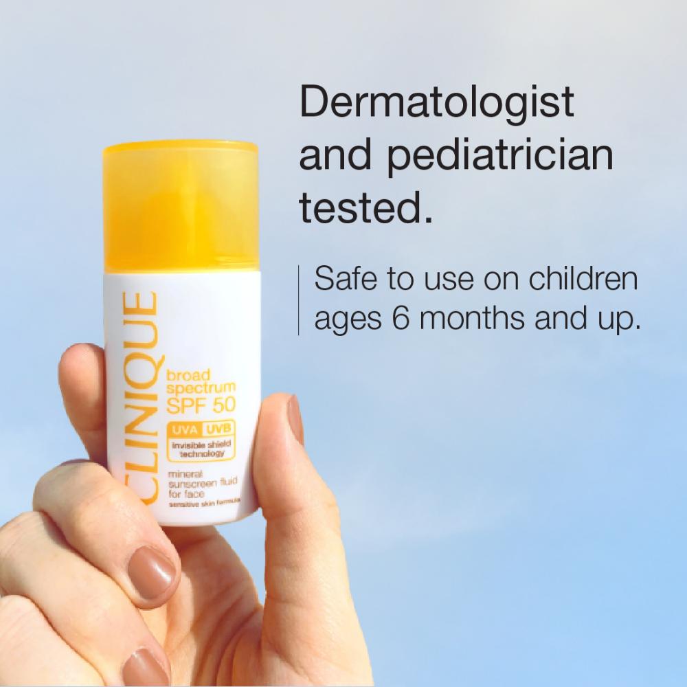 Clinique SPF 50 UVA/UVB Mineral Sunscreen Fluid For Face (30ml)