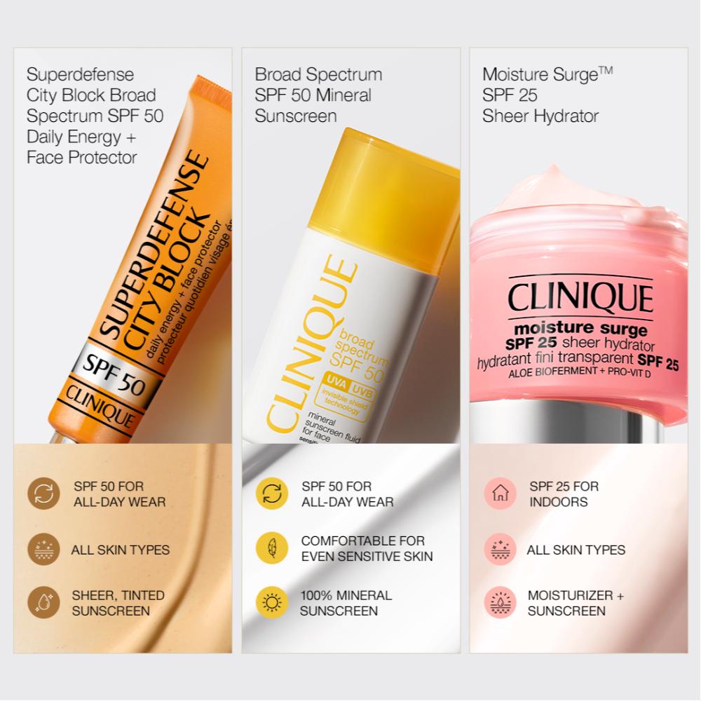 Clinique SPF 50 UVA/UVB Mineral Sunscreen Fluid For Face (30ml)