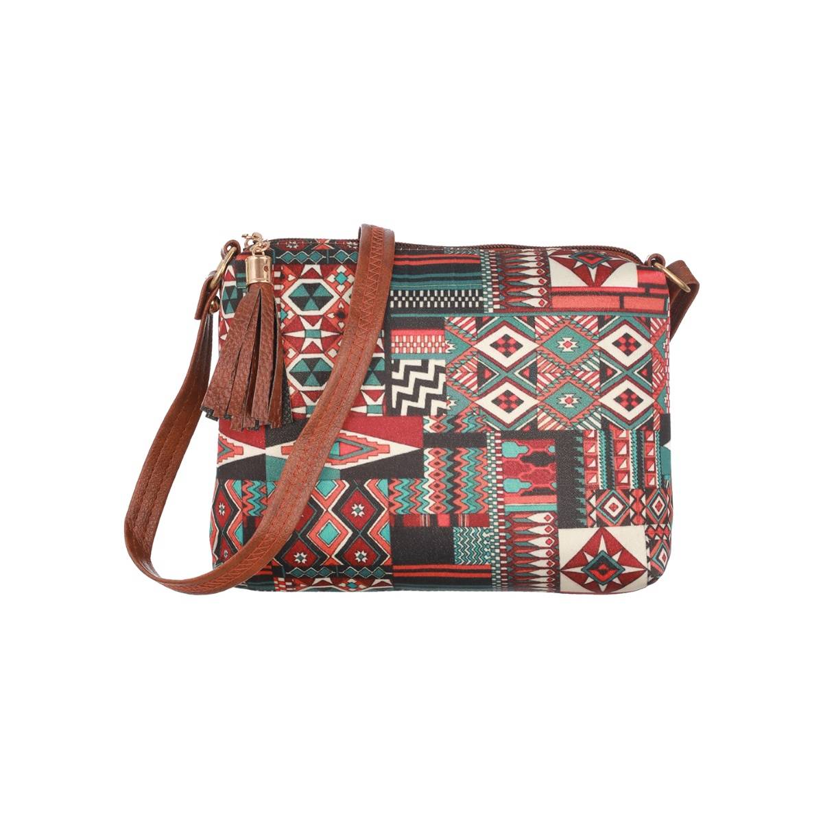 Aatmana Multi-coloured Abstract Printed Sling Bag