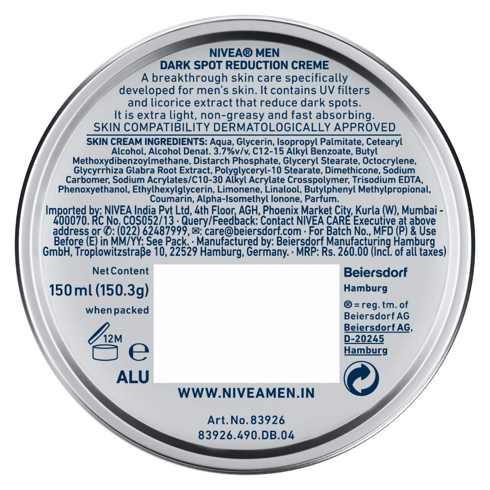 NIVEA Men Dark Spot Reduction Face Wash 100g