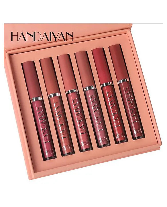 HANDAIYAN - Multicolor Matte Lipsticks Shade A (Pack of 6)