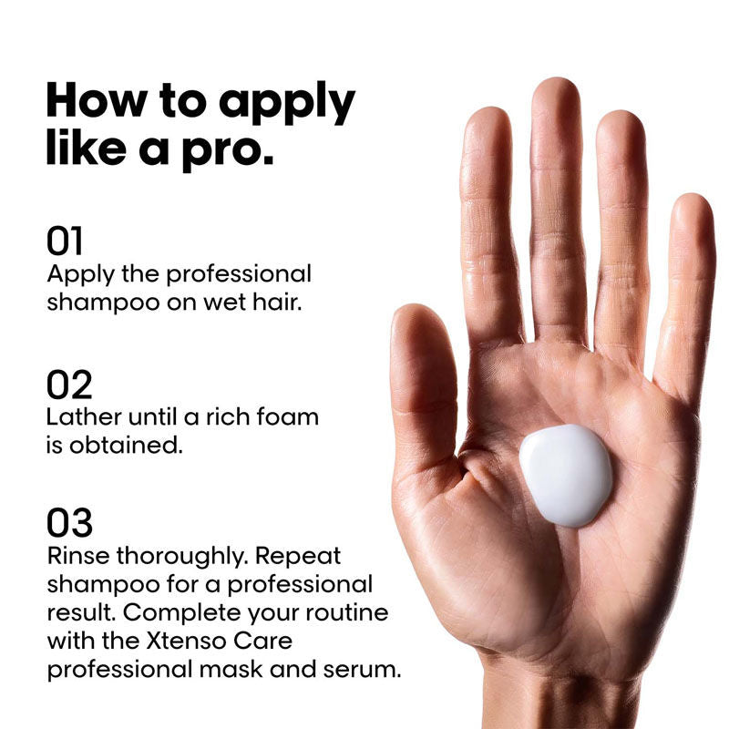 L'Oreal Professionnel Xtenso Care Sulfate-Free Shampoo, Frizz-Free & Shiny Hair With Pro-Keratin (250ml)