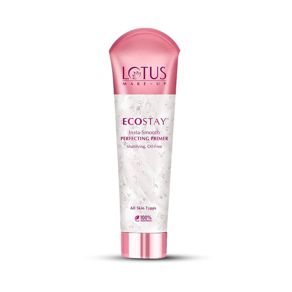 Lotus Make-Up Ecostay Insta Smooth Mattifying Perfecting Oil Free Primer,Matte Finish,All Skin Types (30g)