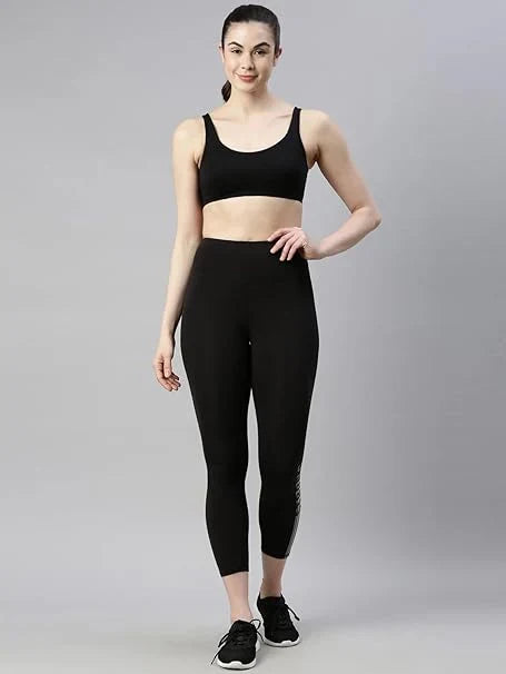 Enamor SB06 Low Impact Cotton Sports Bra - Non-Padded • Wirefree XS / BLACK