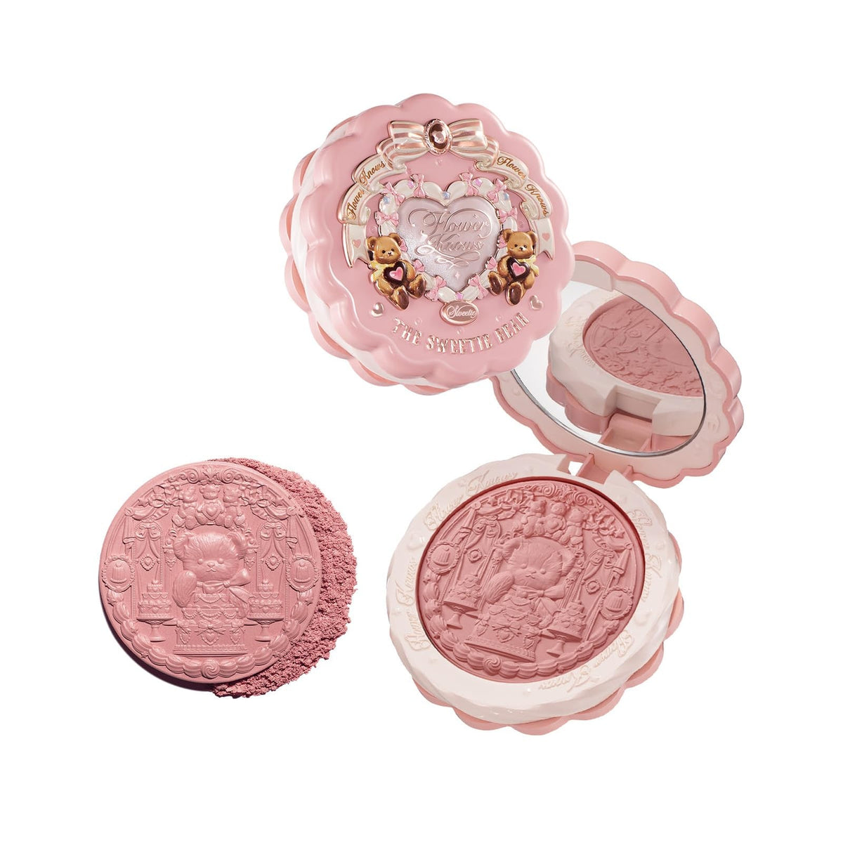 Flower Knows The Sweetie Bear Collection Silk Satin Blush 5g 02 Garden Picnic