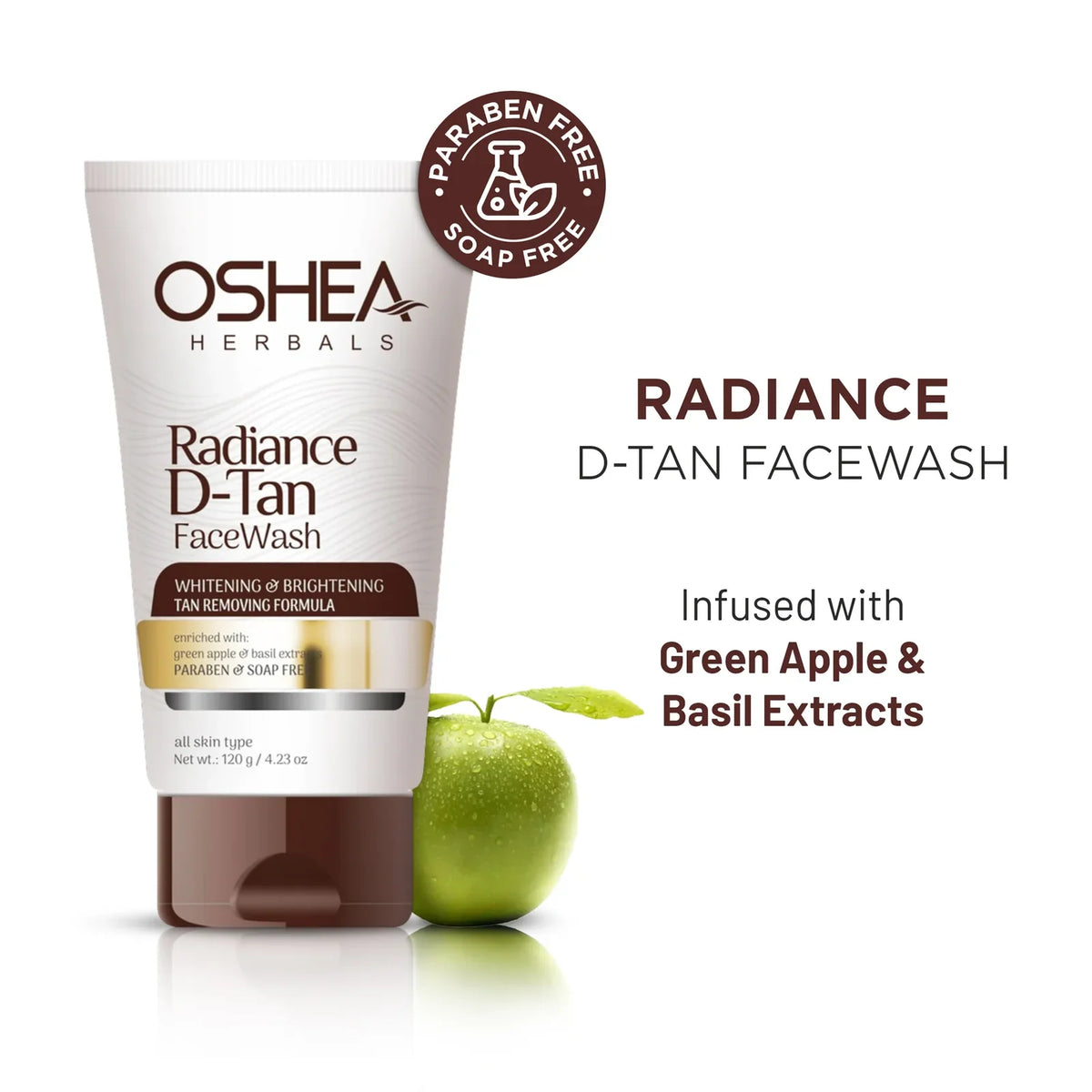 Oshea Herbals Radiance D-Tan Face Scrub 120g