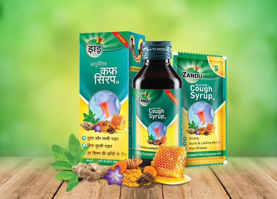 Zandu-O Zandu Ayurvedic Cough Syrup 100ml x 3U