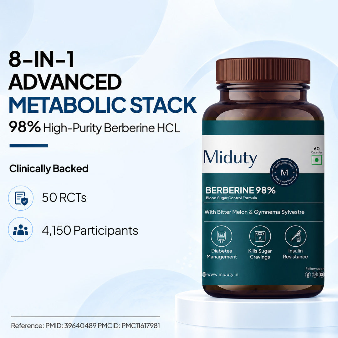 Miduty BERBERINE 98% 60 Capsules