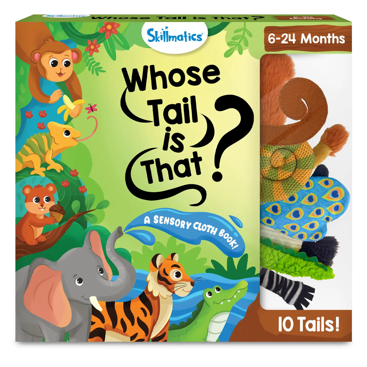 Skillmatics Whose Tail is That? Interactive Baby Book with Crinkle Pages (6–24 months)