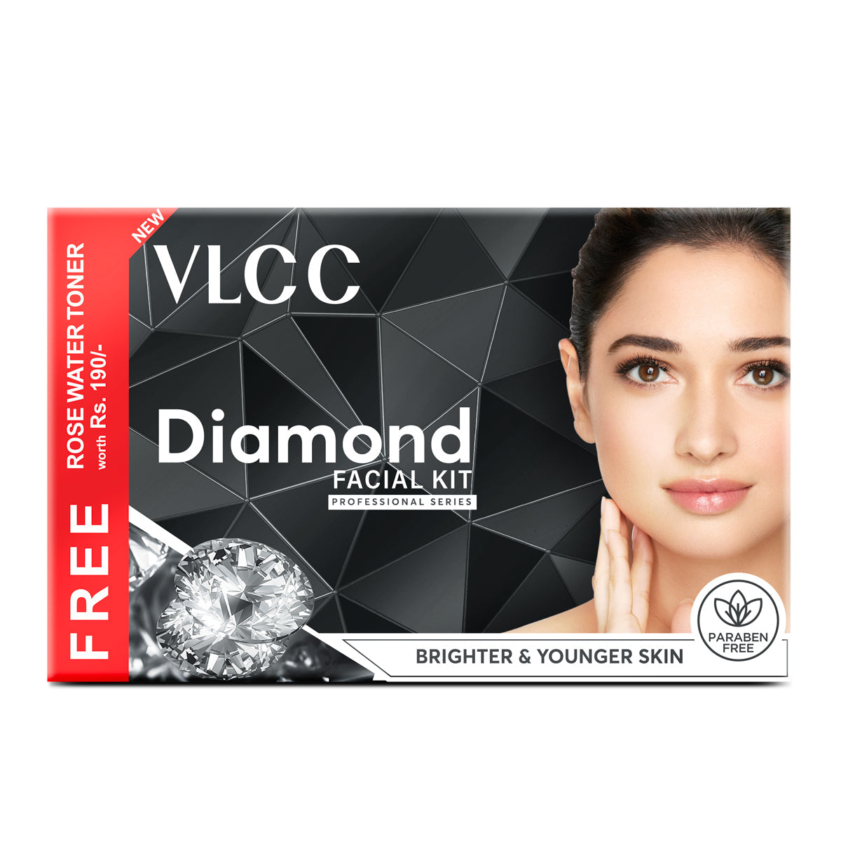 VLCC Diamond Facial Kit with FREE Rose Water Toner 400g