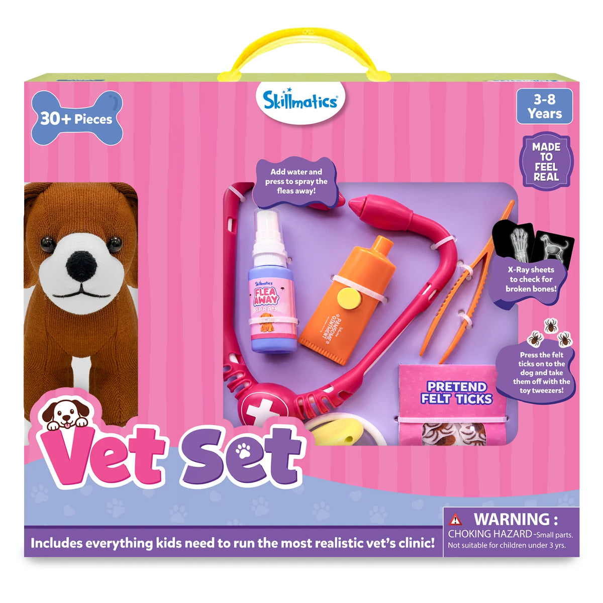 Skillmatics Vet Set | 30+ Piece Interactive Pretend Play Kit (ages 3-8)