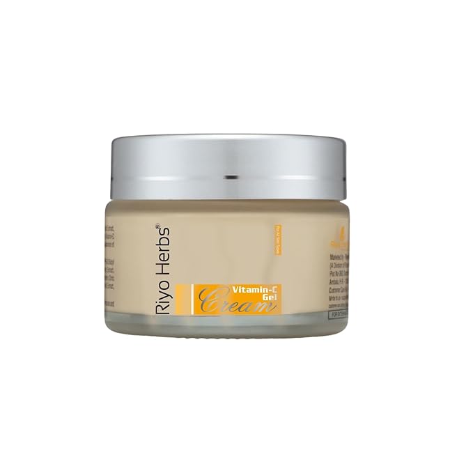 Riyo Herbs Vitamin-C Gel Moisturizer With Vit-E, Rosehip Oil & Lemon Peel Extracts For Fights Pigmentation, Skin Damage & Makes Skin Even Tone, Fast Absorbing G