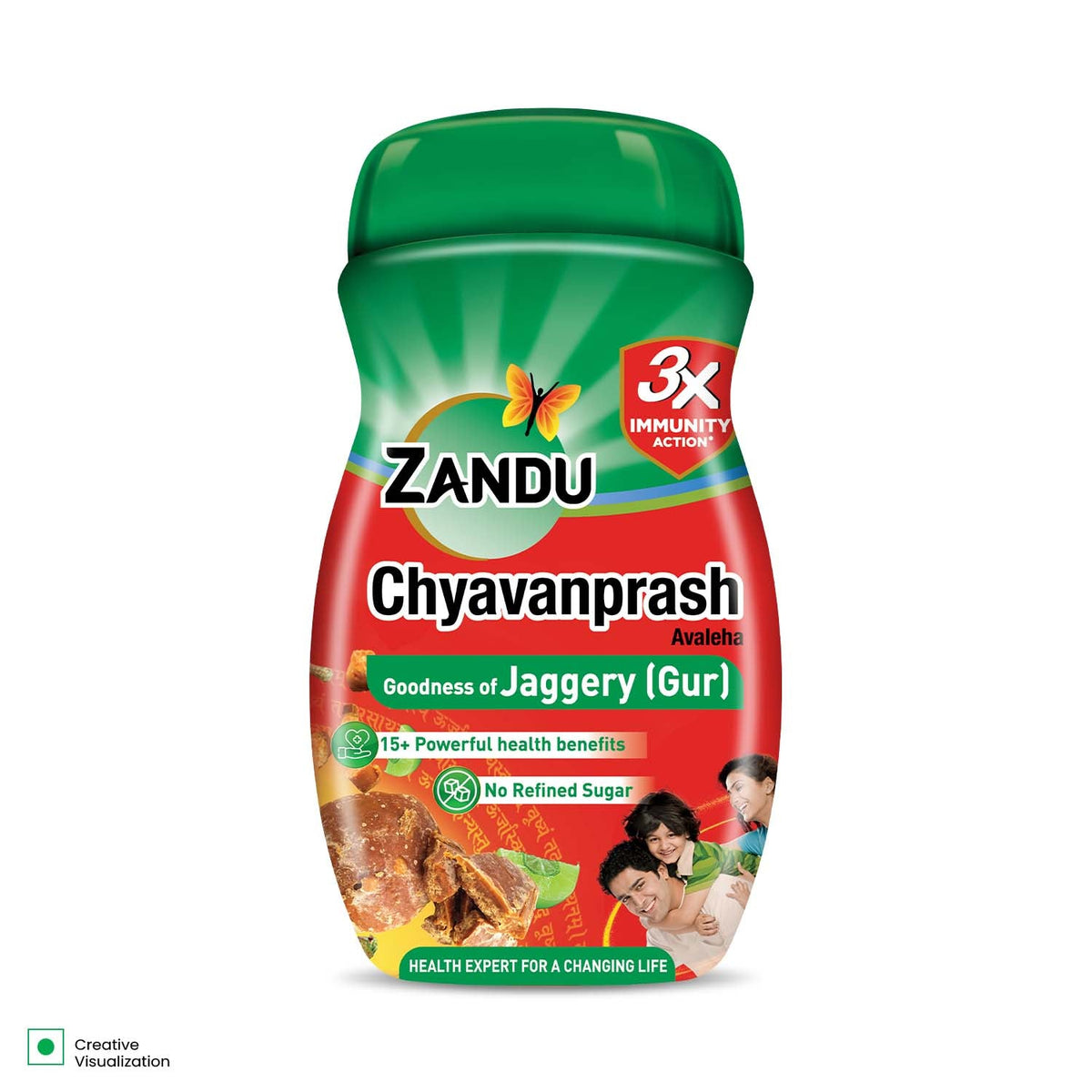 Zandu-O Zandu Avaleha Jaggery Chyavanprash with Jaggery for Immunity 455g