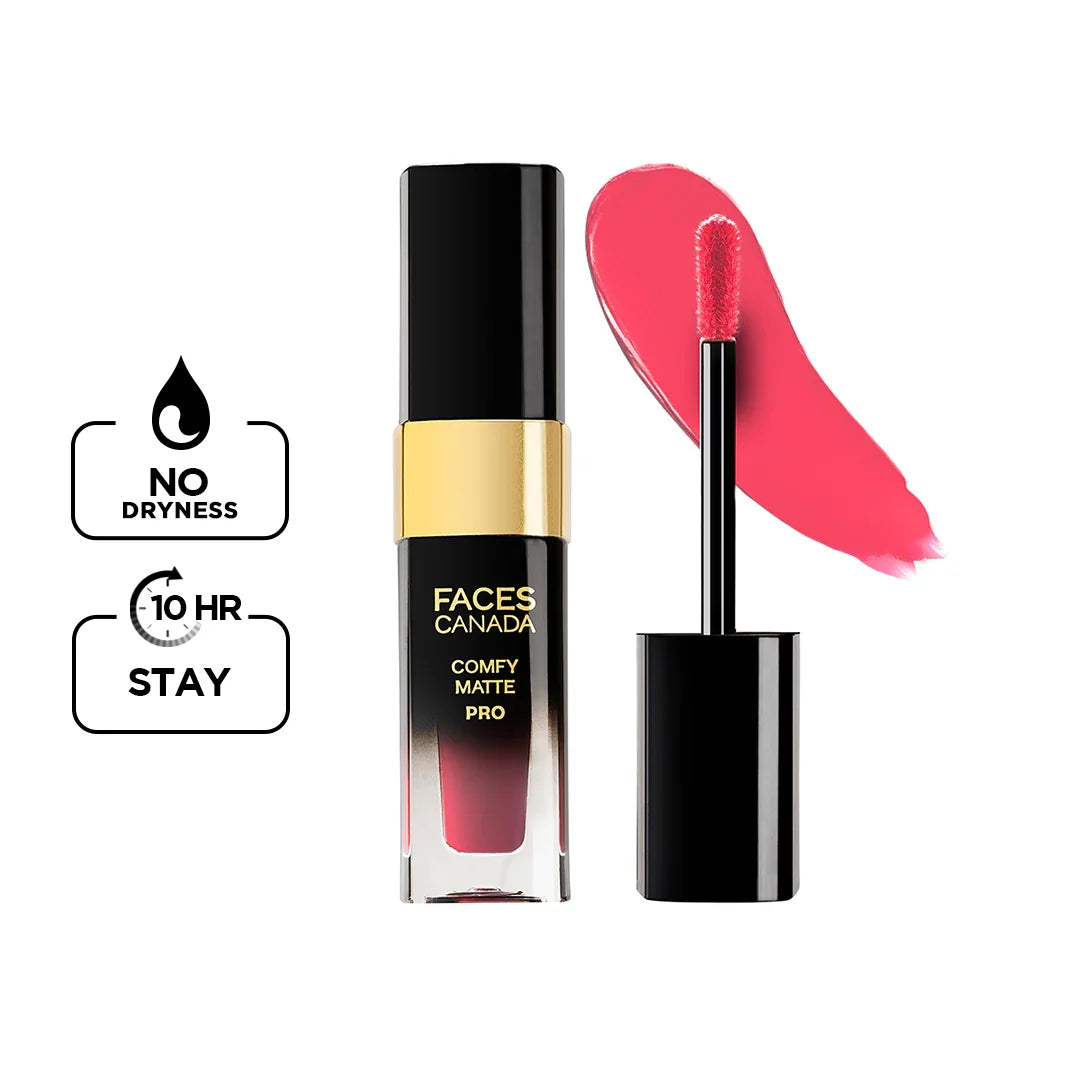 Faces Canada Comfy Matte Pro Lip Color Macadamia Oil & Olive Butter 5.5ml Rust Raisin 02