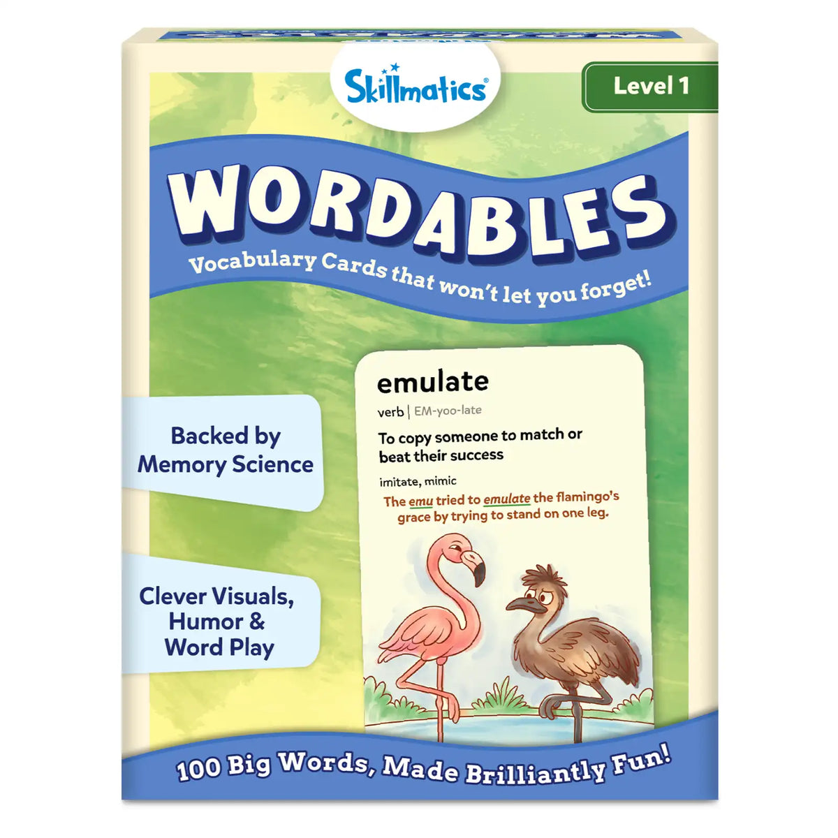 Skillmatics Wordables: Level 1 | Vocabulary Flash Cards (ages 8+)