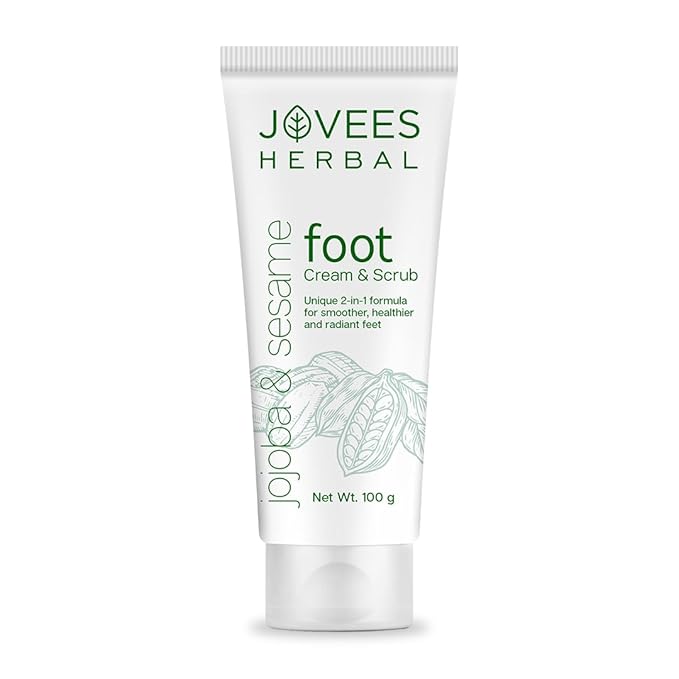 JOVEES HERBAL Jovees Foot Care Cream & scrub | 2-in-1 Formula | Hydrates & Heals