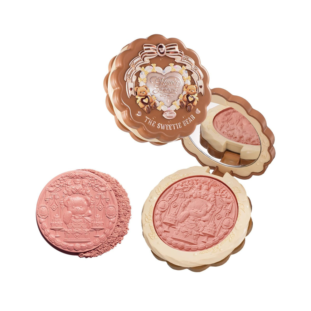 Flower Knows The Sweetie Bear Collection Silk Satin Blush 5g 02 Garden Picnic