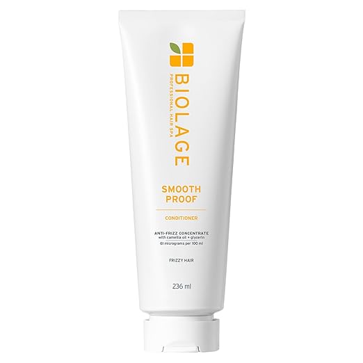 MATRIX BIOLAGE Biolage Smooth Proof Anti-Frizz Conditioner |Up to 72HR Frizz Control | With Camellia Oil & Glycerin | For Dry and Frizzy Hair | For Women and Me