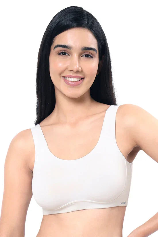 Amante 78801 All Day Lounge Solid Non Padded Non-Wired Bra S / Blue Marl