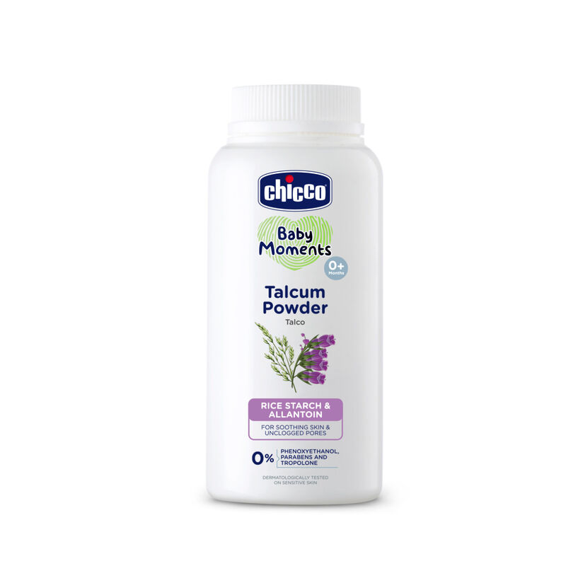 Chicco Baby Moments Talcum Powder Rice Starch & Allantoin 300gm