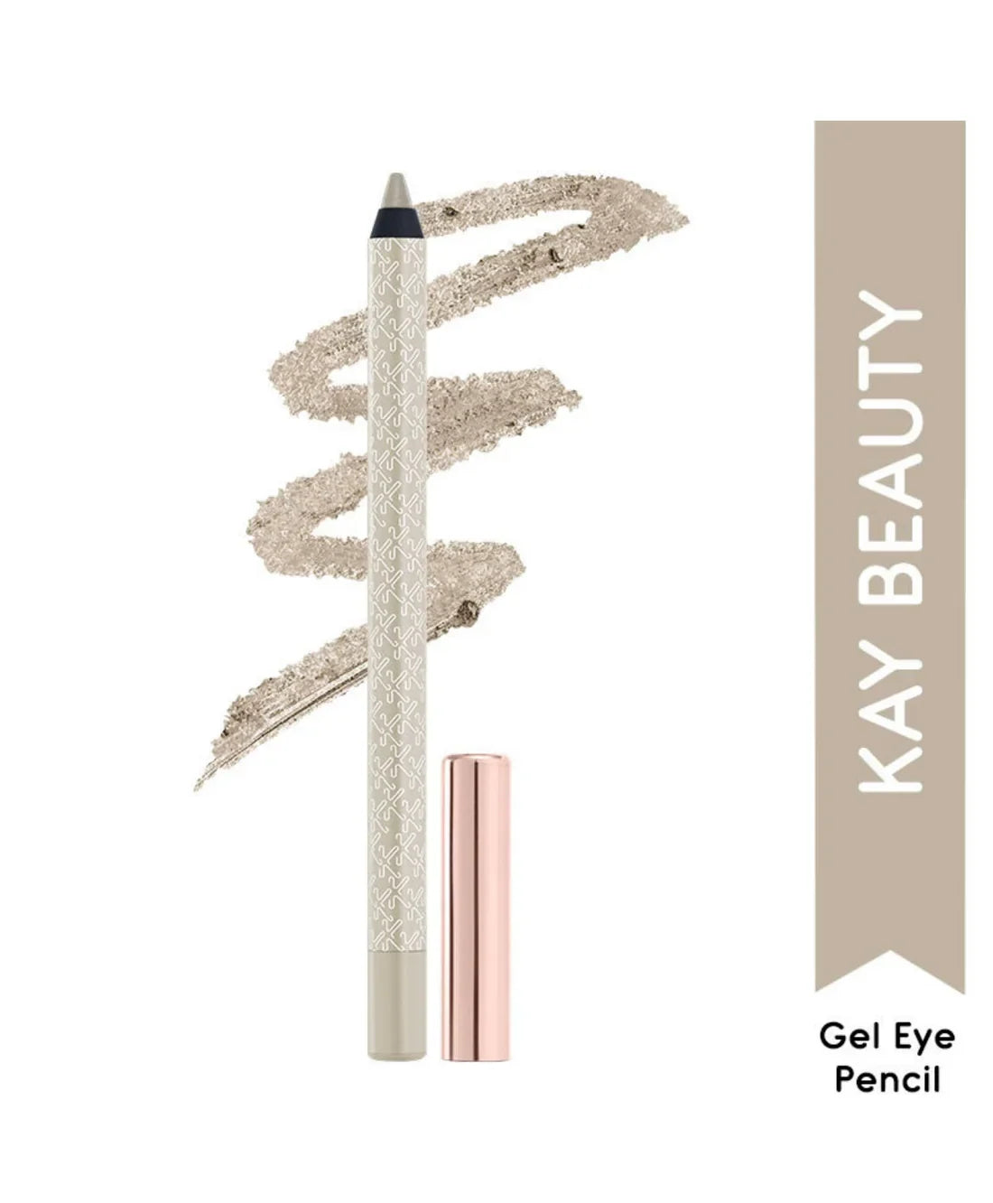 Kay Beauty Gel Formula Waterproof All Day Wear Effortless Glide Ink Artist Gel Kajal 1.2gm Rose Gold