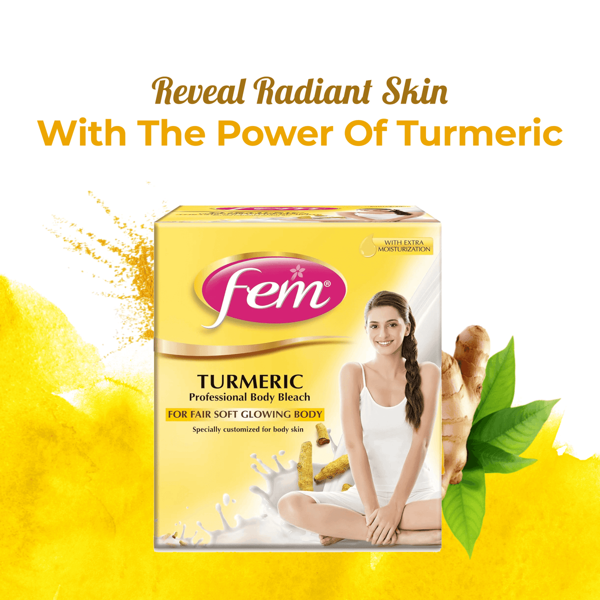Dabur Fem Professional Body Bleach Turmeric 1kg
