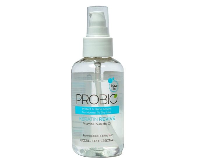 Godrej professional Probio Keratin Revive Leave In Protect & Shine Serum With Vitamin E & Jojoba Oil