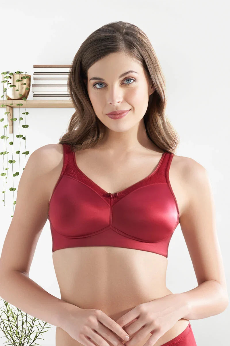 Amante Solid Padded Non-Wired Full Coverage T-Shirt Bra WHITE / 34C