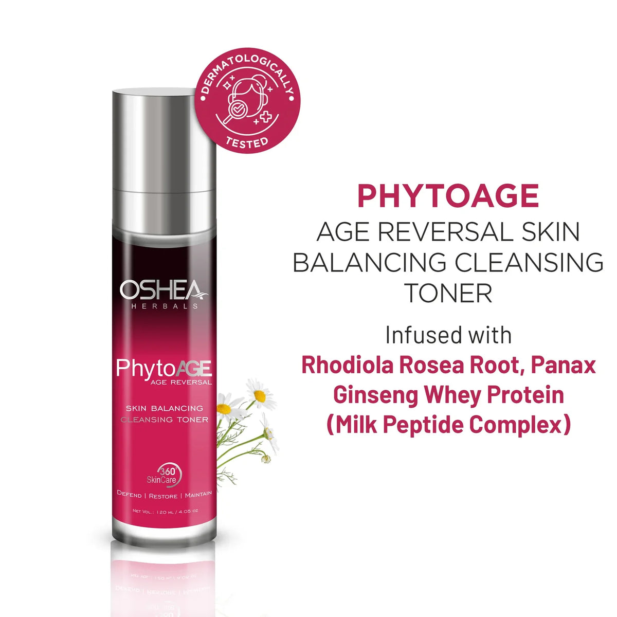 Oshea Herbals Phytoage Age Reversal Skin Balancing Cleansing Toner 120ml