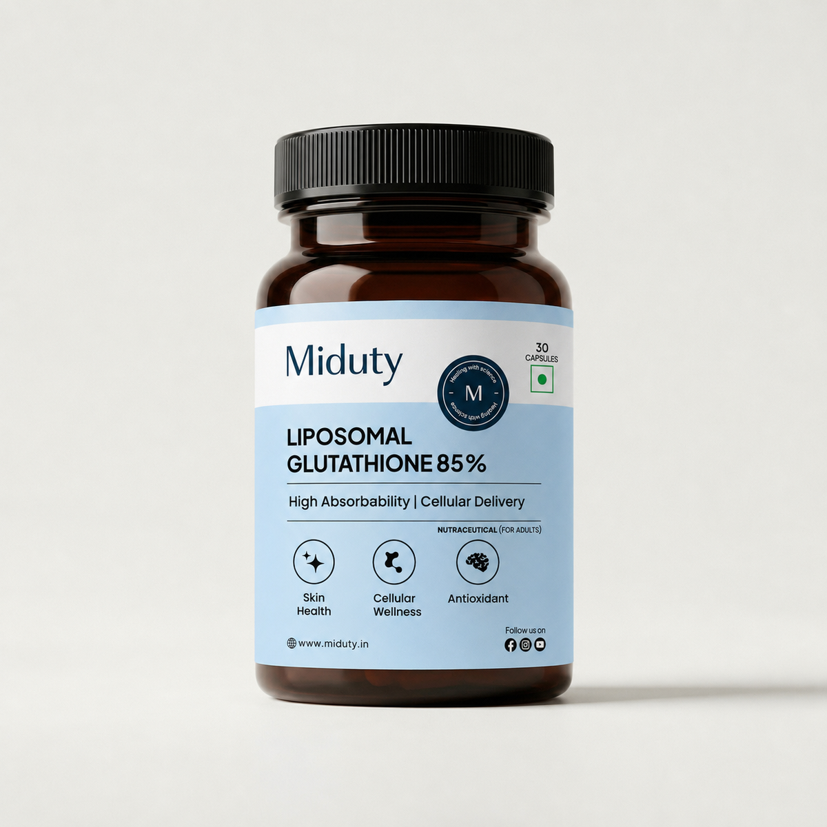 Miduty Liposomal Glutathione 85% | Next-Gen Glutathione