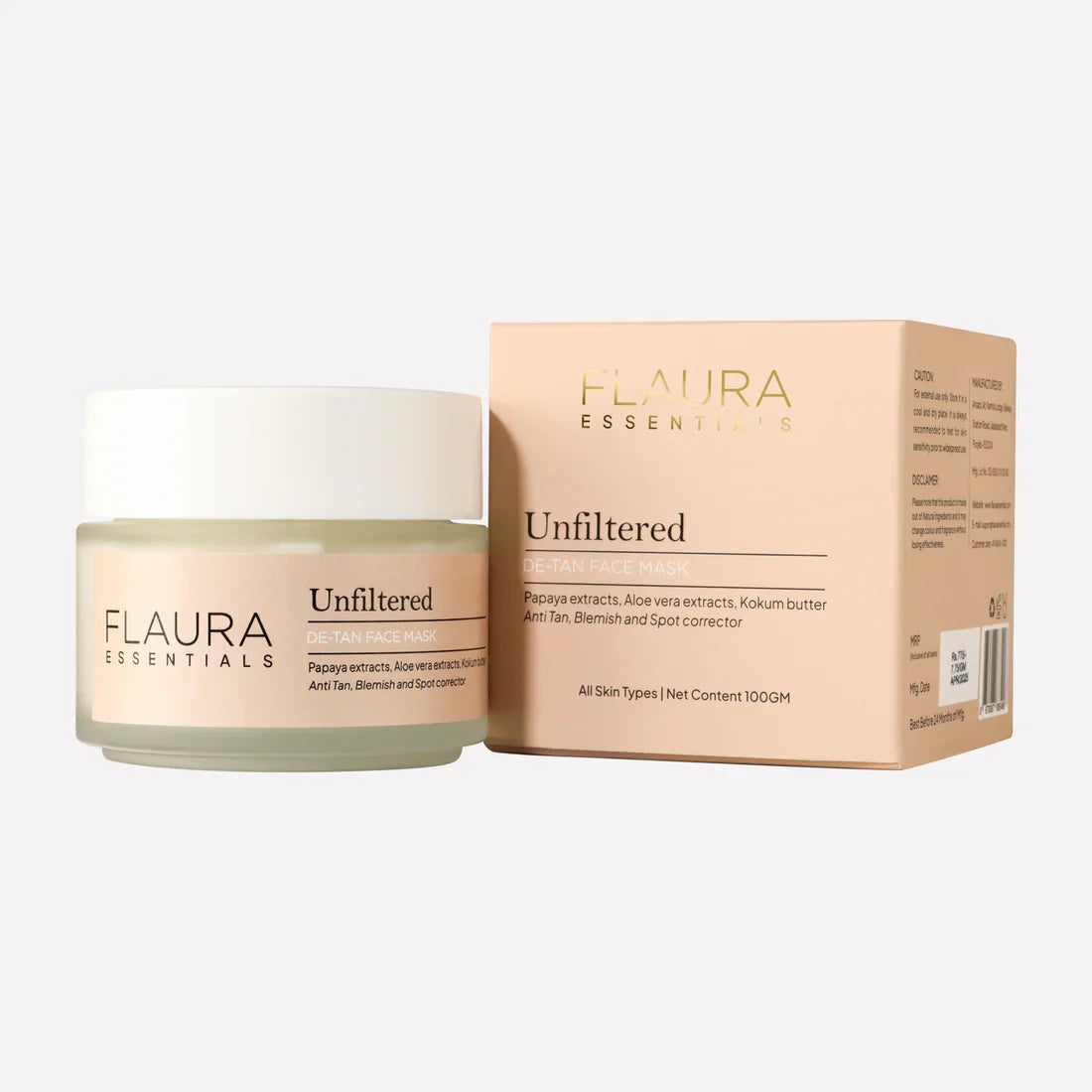 FLAURA ESSENTIALS Unfiltered – De-Tan Face Mask