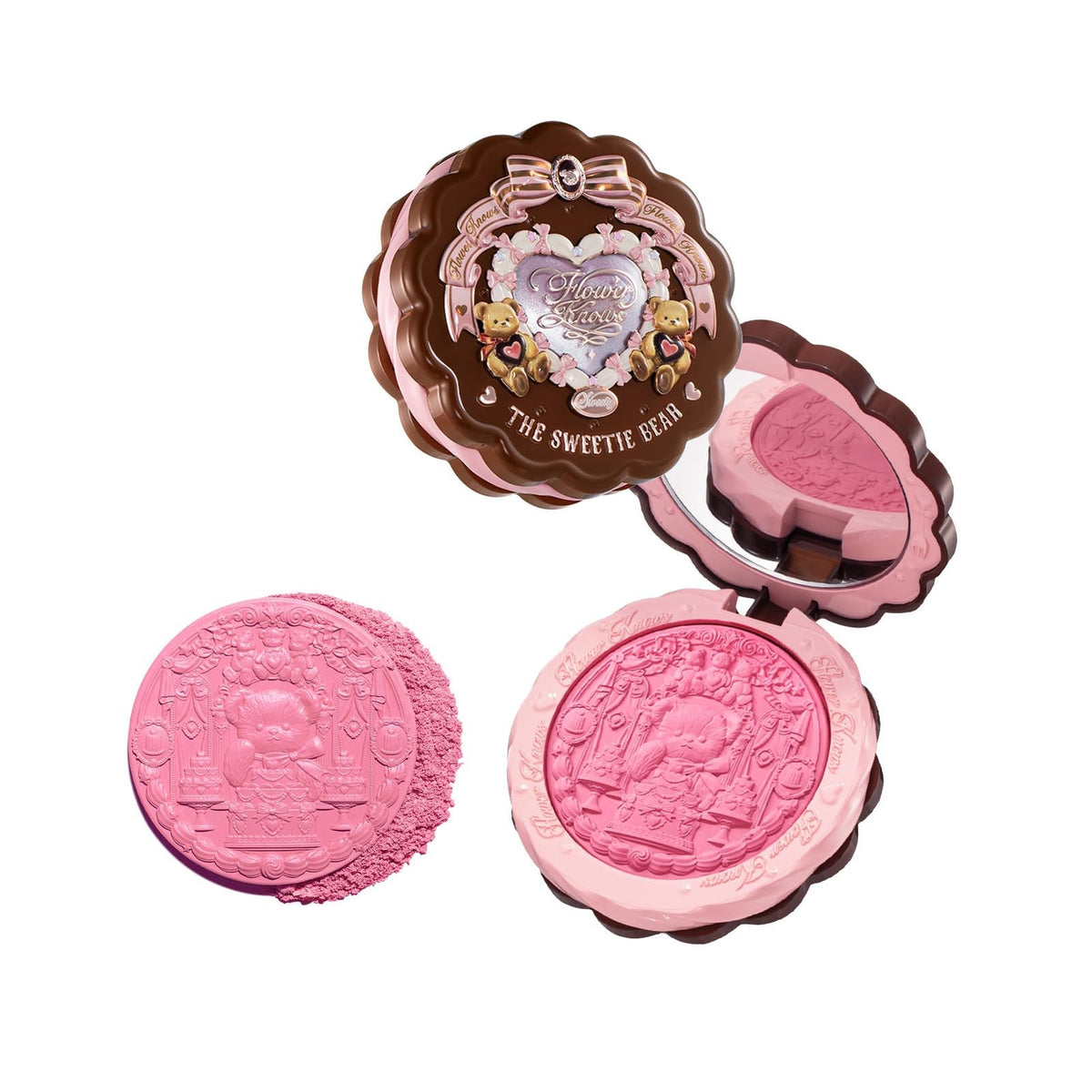Flower Knows The Sweetie Bear Collection Silk Satin Blush 5g 02 Garden Picnic