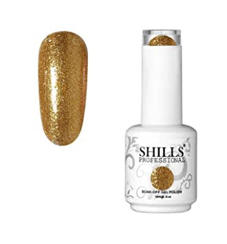 Shills Professional Soak Off Gel Polish Shade Silver Glitter-281 15ml