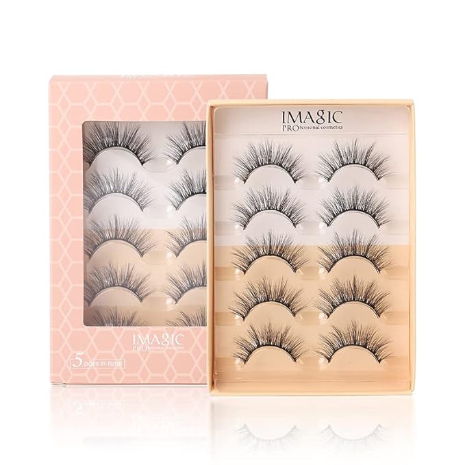 Imagic Makeup 3d Handmade Eyelashes 5 Pairs F-03