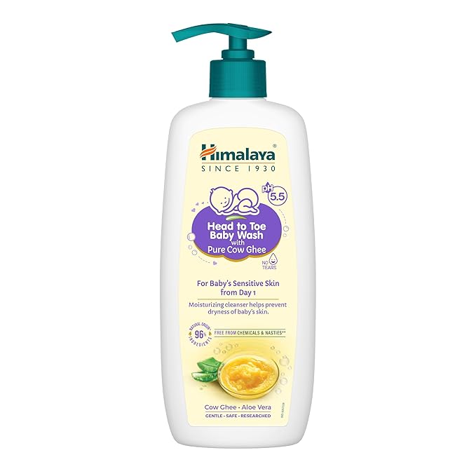 Himalaya Head to Toe Baby Wash with Pure Cow Ghee. 100ml
