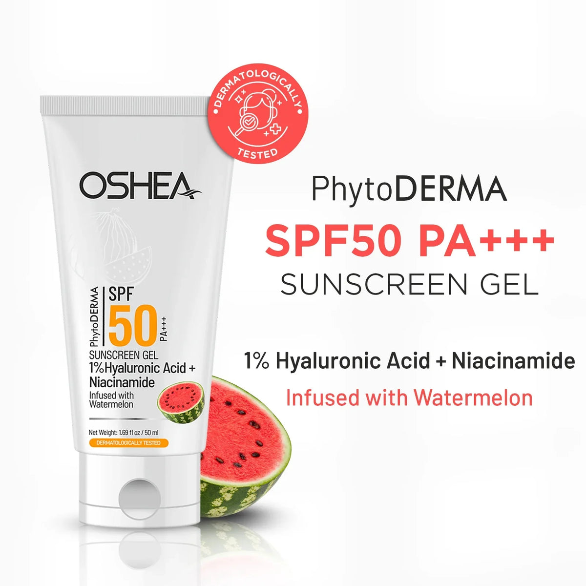 Oshea Herbals OSHEA HERBAL Hyaluronic Acid Sunscreen Gel SPF 50 for Dry and Dehydrated Skin 50ml