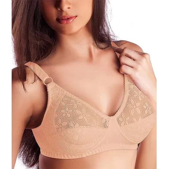 Maiden Beauty Beauty Liner Full Coverage Lacy Bra 32(B) / PINK