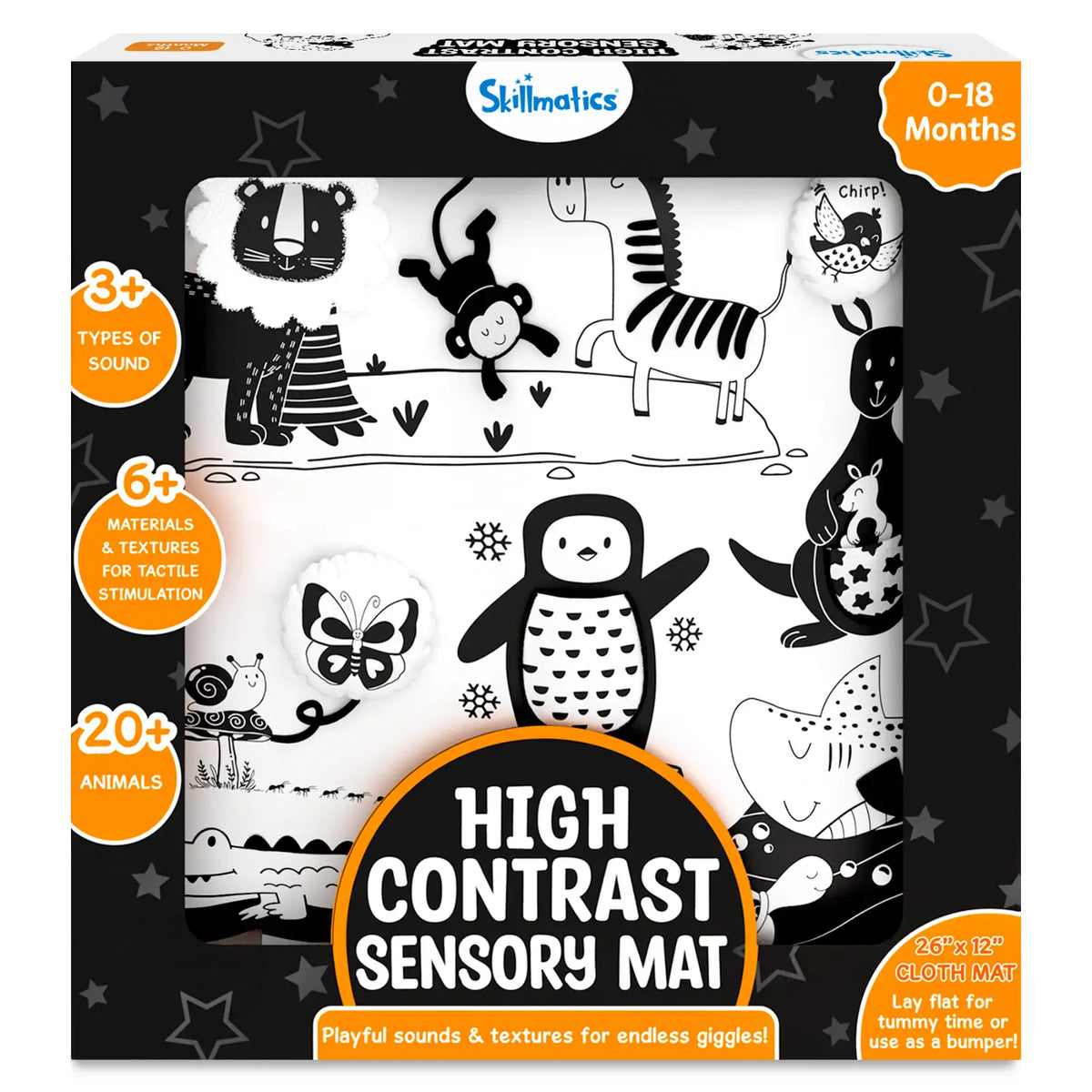 Skillmatics High Contrast Sensory Cloth Mat (0-18 months)